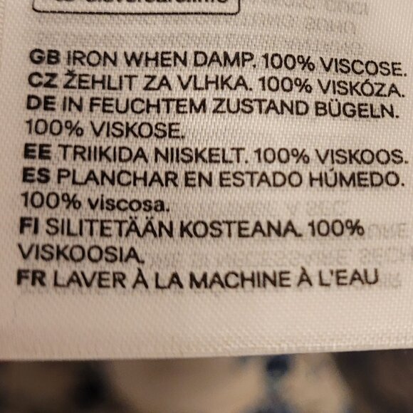 💎NWOT H&M Blue Shades/White Paisley Tunic Dress - Picture 5 of 8